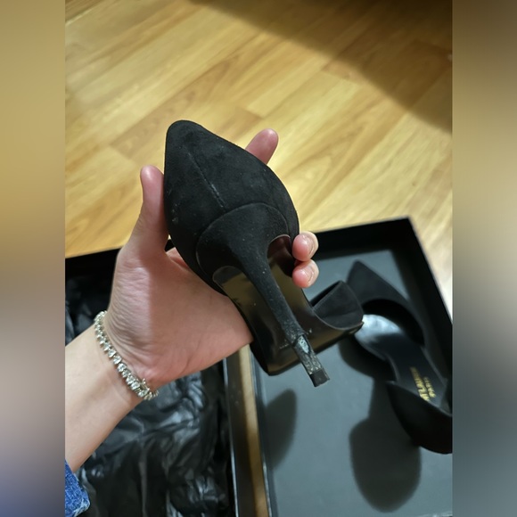Yves Saint Laurent YSL black suede D'orsay heels size 36 - Picture 7 of 12